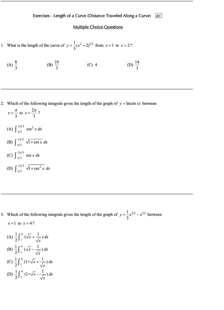 Imagine you’re walking along a curve described by the function (y = f(x)). The arc length represents the distance you would travel if you walked from one point to another along this curve.